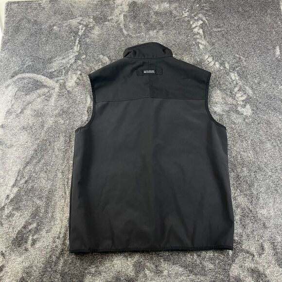 Duluth Alaskan Hardgear Cargo Fleece Vest Pockets Men's L Black Workwear - Picture 9 of 11